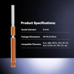 Creality Unicorn 0.4mm Nozzle Kit for K2 Plus