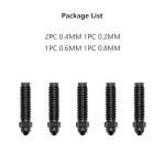 Hardened Steel Nozzle Set for Centauri 3D Printer