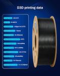 DURAMIC PETG 3D Filament - 1.75mm Black 1kg