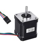 5 PCS Nema 17 Stepper Motors with Mounting Brackets