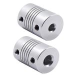 Saiper 5pcs Aluminum Flexible Couplings for 3D Printers