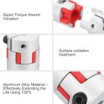 Flexible Aluminum Motor Coupler for 3D Printers