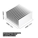 Awxlumv 4PCS 40mm Anodized Aluminum Heat Sink Kit