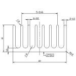 Awxlumv 4PCS 40mm Anodized Aluminum Heat Sink Kit