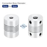 4Pcs 5mm Aluminum Alloy Shaft Couplers for 3D Printers