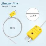 ALLmeter 3 Pack K Type Thermocouple Probes