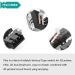 DAOKAI Vertical Mechanical Endstop Limit Switch - 6 Pack