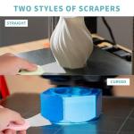 3D Printer Scraper Set - Stainless Steel Spatulas