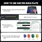 IdeaFormer PEK Spring Steel Build Plate 257mm