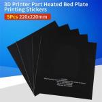 5-Pack 220x220mm Heated Bed Plates for Adventurer 4