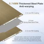 Thickened 257mm Textured PEI Print Bed for Bambu