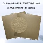 Thickened 257mm Textured PEI Print Bed for Bambu