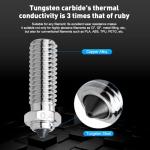 Tungsten Carbide 0.4mm Nozzles for 3D Printers