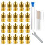 31-Pack MK8 3D Printer Nozzle Kit
