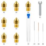 31-Pack MK8 3D Printer Nozzle Kit