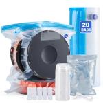 3D Printer Filament Storage Bags with Pump (20 Pack)