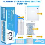 3D Printer Filament Storage Bags with Pump (20 Pack)