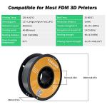 Kingroon 1.75mm PLA Filament for 3D Printers