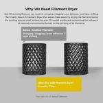 Creality Space PI Filament Dryer with 2 Rolls