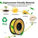 Kingroon 1kg Yellow PLA 3D Printer Filament