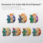 Semdon Silk Tri-Color PLA Filament 1.75mm