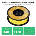 Kingroon 1kg Yellow PLA 3D Printer Filament
