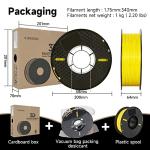 Kingroon 1kg Yellow PLA 3D Printer Filament