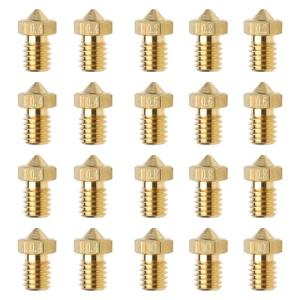 Kobra 3D Printer Brass Nozzle Set - 20pcs