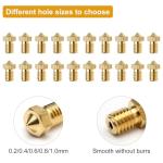 Kobra 3D Printer Brass Nozzle Set - 20pcs