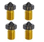 4-Pack 0.4mm Non-Stick Nozzles for 3D Printers