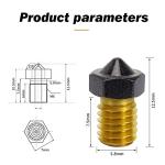 4-Pack 0.4mm Non-Stick Nozzles for 3D Printers