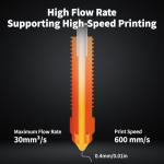 K1C 0.4mm Quick-Swap Nozzle for Ender Printers