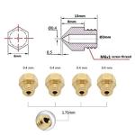 CESFONJER 12-Piece Brass Nozzle Kit for 3D Printers