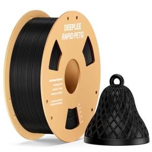 DEEPLEE Black 1.75mm PETG Filament, 1KG