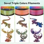 Sovol 1kg Tri-Color Silk PLA Filament 1.75mm
