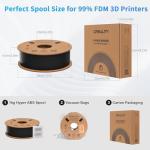 Creality Hyper ABS 1.75mm Black Filament 1kg Spool