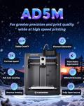 Flashforge Adventurer 5M 3D Printer: High-Speed FDM, Large Printing Size