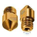 10 Pack 0.2mm Brass MK8 Nozzles for 3D Printers