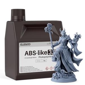 ELEGOO 3D Printer ABS-Like Resin, 2KG, Grey