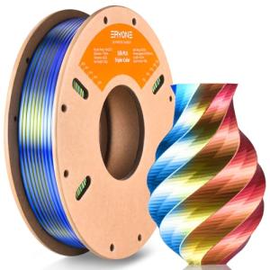 ERYONE 3D Silk PLA Filament 1.75mm, Multicolor