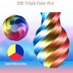 ERYONE 3D Silk PLA Filament 1.75mm, Multicolor