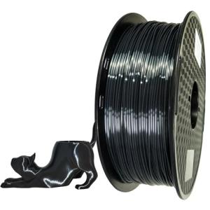 Black 1.75mm 1KG Silky TPU Filament for 3D Printing