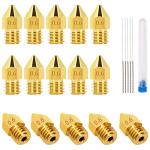 LUTER 15PCS 0.6mm 3D Printer Nozzles and Needles