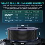 SUNLU High-Quality ABS 3D Printer Filament, 1.75mm