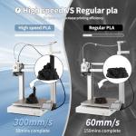 Basic 1.75mm PLA 3D Printing Filament - Black