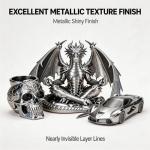 Metallic Silver PETG Filament 1.75mm - 1KG