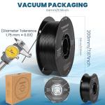 Black PETG Filament 1.75mm for 3D Printing