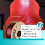 PolyLite 1.75mm Translucent Red PETG Filament 1kg