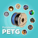 PolyLite 1.75mm Translucent Red PETG Filament 1kg