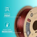 PolyLite 1.75mm Translucent Red PETG Filament 1kg
